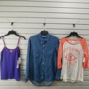 New 3 Pcs Women's Top Blouse Shirt Sweater Tank